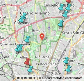 Mappa Via Adda, 20091 Bresso MI, Italia (2.87429)