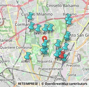 Mappa Via Adda, 20091 Bresso MI, Italia (1.6475)