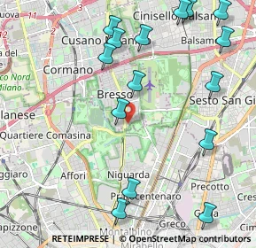 Mappa Via Adda, 20091 Bresso MI, Italia (2.566)