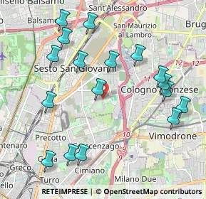 Mappa Via Gaetano Lovati, 20099 Sesto San Giovanni MI, Italia (2.24824)