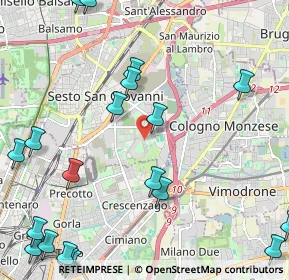 Mappa Via Gaetano Lovati, 20099 Sesto San Giovanni MI, Italia (3.095)