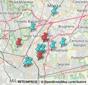 Mappa Via Gaetano Lovati, 20099 Sesto San Giovanni MI, Italia (3.21)