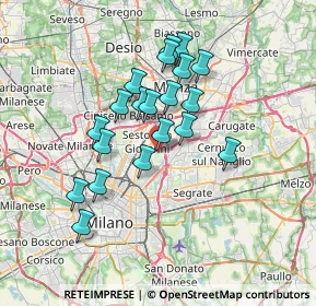 Mappa Via Gaetano Lovati, 20099 Sesto San Giovanni MI, Italia (5.964)