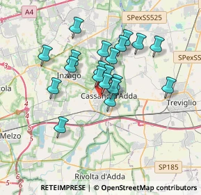 Mappa Viale Europa, 20062 Cassano d'Adda MI, Italia (2.836)