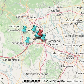 Mappa Via L.L. Zamenhof, 36100 Vicenza VI, Italia (6.48333)