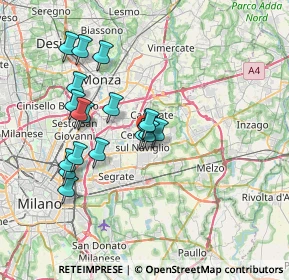 Mappa Piazza Unità d'Italia, 20063 Cernusco sul Naviglio MI, Italia (6.52167)