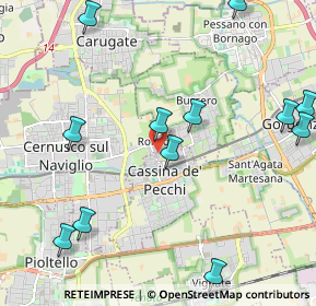 Mappa Via Mincio, 20063 Cernusco sul Naviglio MI, Italia (2.5925)