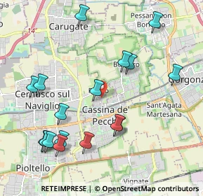 Mappa Via Mincio, 20063 Cernusco sul Naviglio MI, Italia (2.27882)