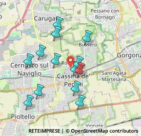 Mappa Via Mincio, 20063 Cernusco sul Naviglio MI, Italia (1.68923)