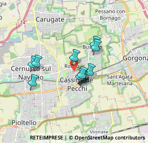 Mappa Via Mincio, 20063 Cernusco sul Naviglio MI, Italia (1.20667)