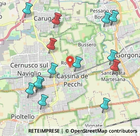 Mappa Via Mincio, 20063 Cernusco sul Naviglio MI, Italia (2.36643)