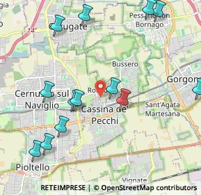 Mappa Via Mincio, 20063 Cernusco sul Naviglio MI, Italia (2.40769)