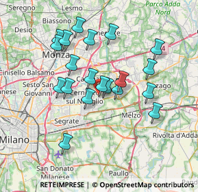 Mappa Via Mincio, 20063 Cernusco sul Naviglio MI, Italia (6.4115)