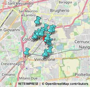 Mappa Via Volta, 20093 Cologno Monzese MI, Italia (0.97611)