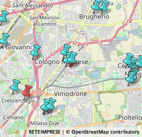 Mappa Via Volta, 20093 Cologno Monzese MI, Italia (2.9655)