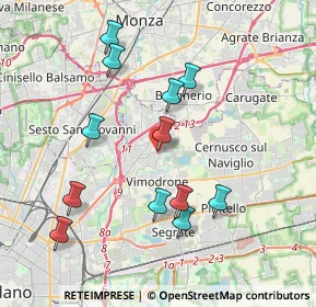 Mappa Via Volta, 20093 Cologno Monzese MI, Italia (3.825)