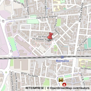 Mappa Via Rinaldo Pigola, 1, 24058 Romano di Lombardia, Bergamo (Lombardia)