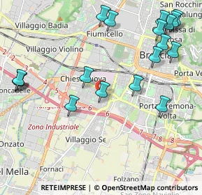 Mappa Via Rovigo, 25125 Brescia BS, Italia (2.56111)