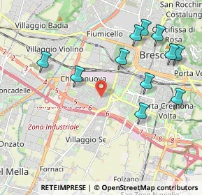 Mappa Via Rovigo, 25125 Brescia BS, Italia (2.24818)