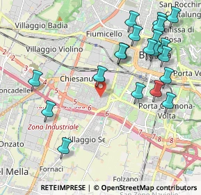 Mappa Via Rovigo, 25125 Brescia BS, Italia (2.3565)