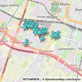 Mappa Via Rovigo, 25125 Brescia BS, Italia (0.6815)
