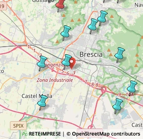 Mappa Via Rovigo, 25125 Brescia BS, Italia (6.14438)