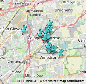 Mappa Via Santa Rita, 20093 Cologno Monzese MI, Italia (0.95214)