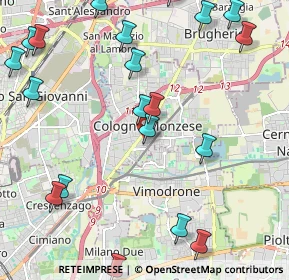 Mappa Via Santa Rita, 20093 Cologno Monzese MI, Italia (2.7745)