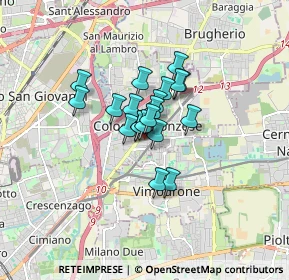 Mappa Via Santa Rita, 20093 Cologno Monzese MI, Italia (0.9485)