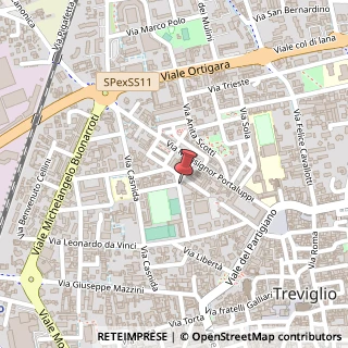 Mappa Via Gioacchino Rossini, 1, 24047 Treviglio BG, Italia, 24047 Treviglio, Bergamo (Lombardia)