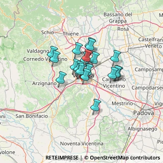 Mappa Via Ferdinando Maria Mantovani, 36100 Vicenza VI, Italia (8.7895)