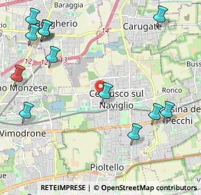 Mappa Via Monza, 20063 Cernusco sul Naviglio MI, Italia (2.77385)