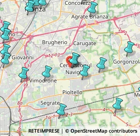 Mappa Via Monza, 20063 Cernusco sul Naviglio MI, Italia (5.8015)