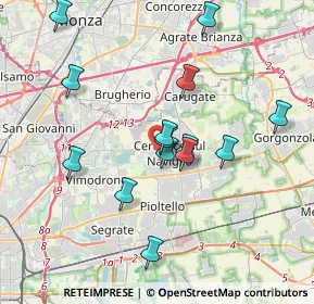 Mappa Via Monza, 20063 Cernusco sul Naviglio MI, Italia (3.52214)