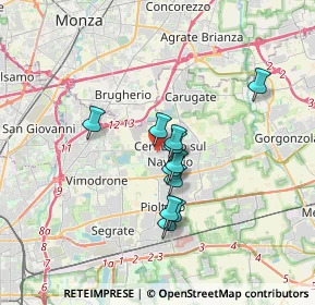 Mappa Via Monza, 20063 Cernusco sul Naviglio MI, Italia (2.55727)