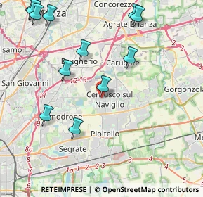Mappa Via Monza, 20063 Cernusco sul Naviglio MI, Italia (5.065)