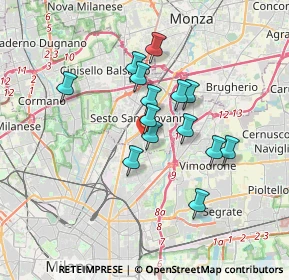 Mappa Flli Di Dio, 20099 Sesto San Giovanni MI, Italia (2.79071)