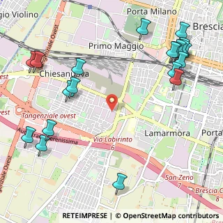 Mappa Via Polesine, 25125 Brescia BS, Italia (1.453)