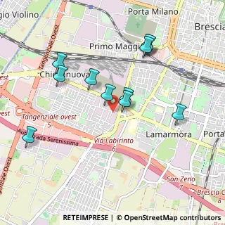 Mappa Via Polesine, 25125 Brescia BS, Italia (0.93455)