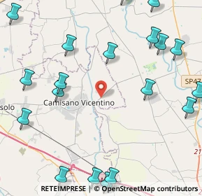 Mappa SP 24 Torrerossa km 1+500 L.S., 36043 Camisano Vicentino VI, Italia (6.073)