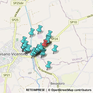 Mappa SP 24 Torrerossa km 1+500 L.S., 36043 Camisano Vicentino VI, Italia (0.69433)