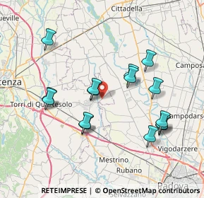 Mappa SP 24 Torrerossa km 1+500 L.S., 36043 Camisano Vicentino VI, Italia (7.264)