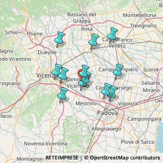 Mappa SP 24 Torrerossa km 1+500 L.S., 36043 Camisano Vicentino VI, Italia (10.9725)