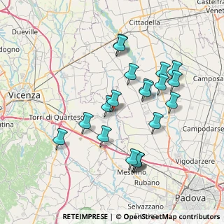 Mappa Via A. Manzoni, 36043 Camisano Vicentino VI, Italia (7.2805)