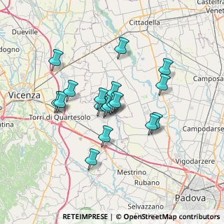 Mappa Via A. Manzoni, 36043 Camisano Vicentino VI, Italia (5.46111)