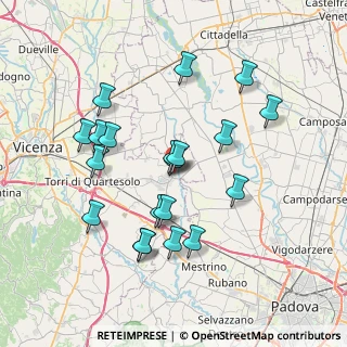 Mappa Via A. Manzoni, 36043 Camisano Vicentino VI, Italia (7.091)