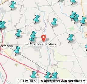 Mappa Via A. Manzoni, 36043 Camisano Vicentino VI, Italia (6.1115)