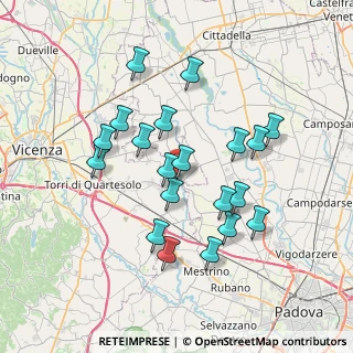 Mappa Via Palladio, 36043 Camisano Vicentino VI, Italia (6.727)