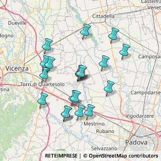 Mappa Via Palladio, 36043 Camisano Vicentino VI, Italia (7.00368)