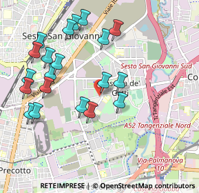 Mappa Via Fratelli di Dio, 20099 Sesto San Giovanni MI, Italia (1.048)